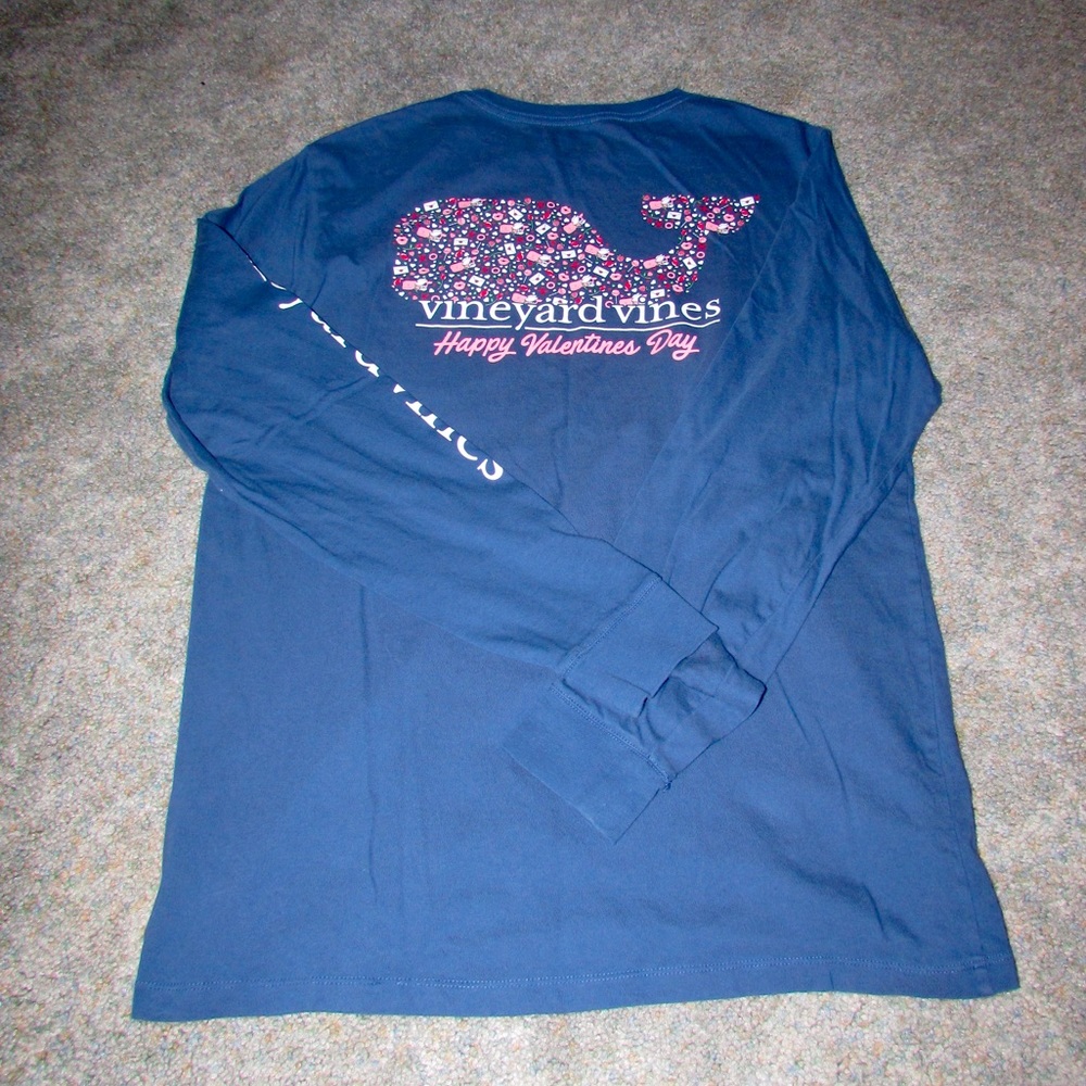 Vineyard Vines Men’s Valentines Day Long Sleeve Shirt Size M